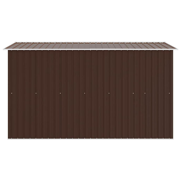 Gerätehaus 257x298x178 cm Metall Braun