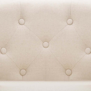 vidaXL Fauteuil tissu beige
