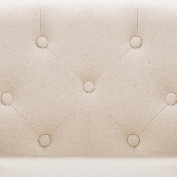 vidaXL Fauteuil tissu beige