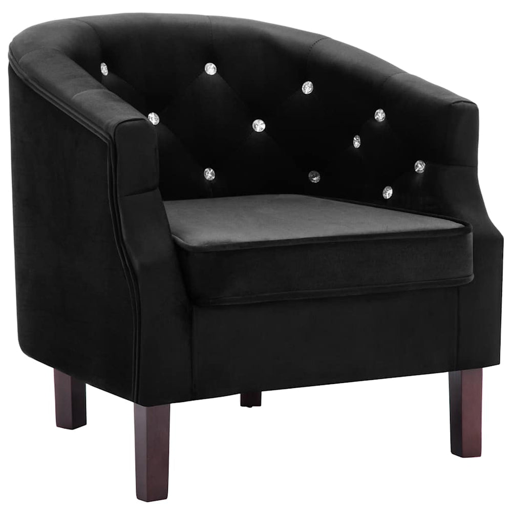 vidaXL Armchair Black Velvet