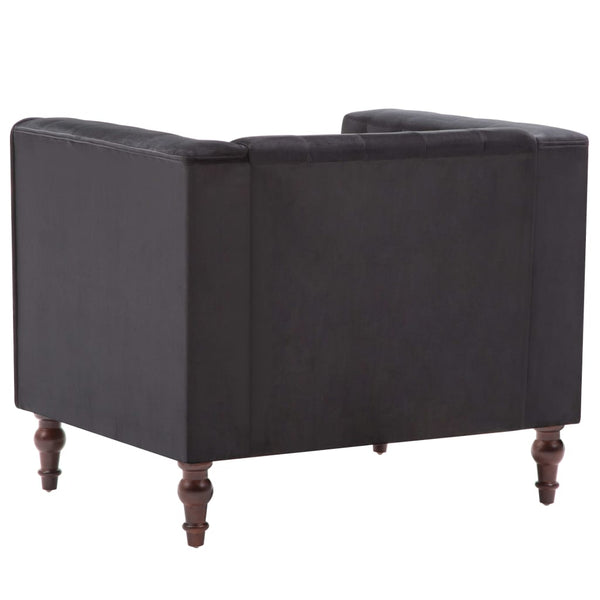 vidaXL Armchair Black Velvet