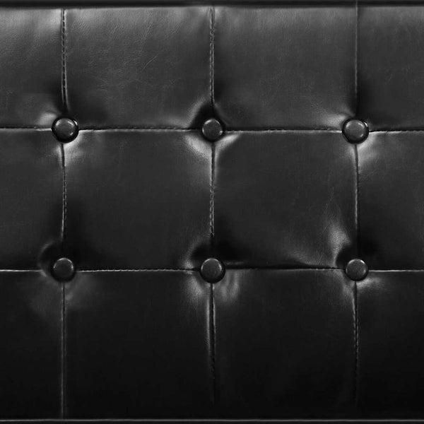 vidaXL Fauteuil noir 75x70x75 cm similicuir