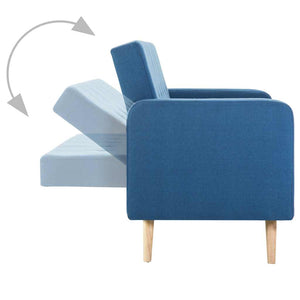 Sofa Stoff Blau