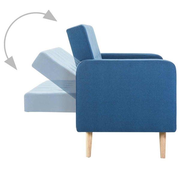 Sofa Stoff Blau