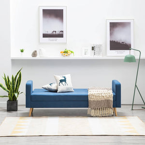 Sofa Stoff Blau