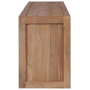 vidaXL Meuble TV en teck massif naturel 120x30x40 cm