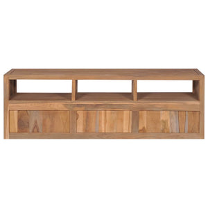 vidaXL Meuble TV en teck massif naturel 120x30x40 cm