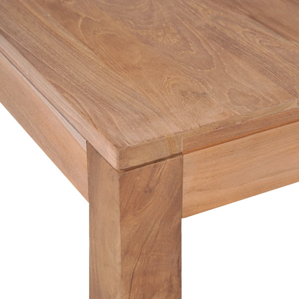vidaXL Table basse en teck massif naturel 60x60x40 cm