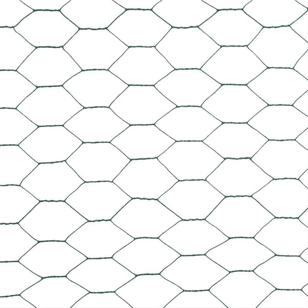 Drahtzaun Stahl mit PVC-Beschichtung 25x1,5 m Grün
