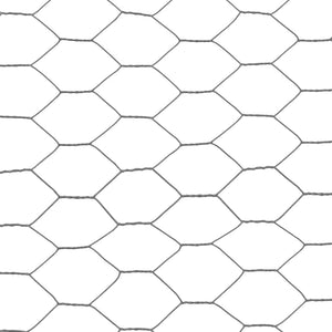 Drahtzaun Stahl mit PVC-Beschichtung 25x0,5 m Grau