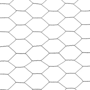 Drahtzaun Stahl mit PVC-Beschichtung 25x1 m Grau