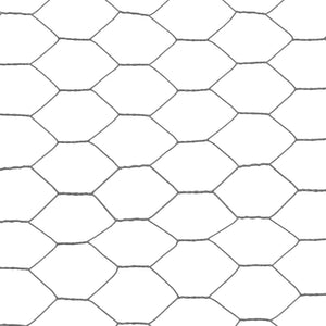Drahtzaun Stahl mit PVC-Beschichtung 25x1,5 m Grau