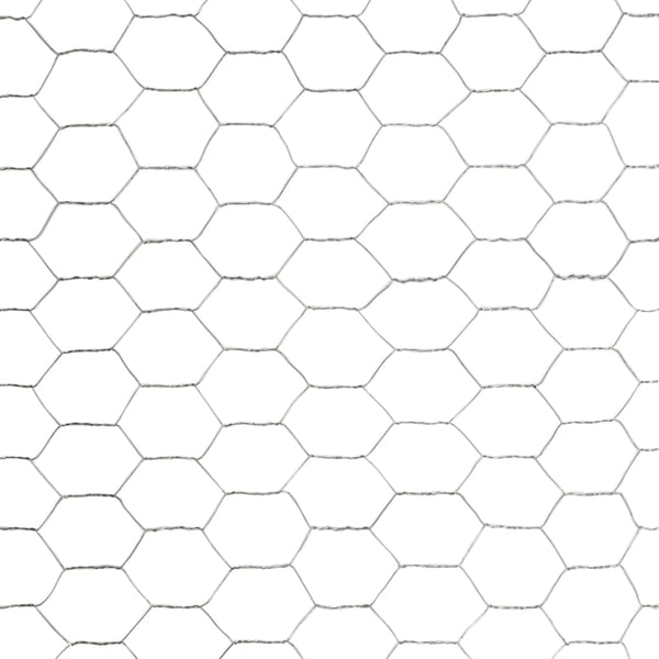 Drahtzaun Verzinkter Stahl 25x1,5 m Silbern