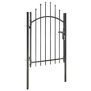 Gartentor Woerden Stahl 1x1,25 m Schwarz