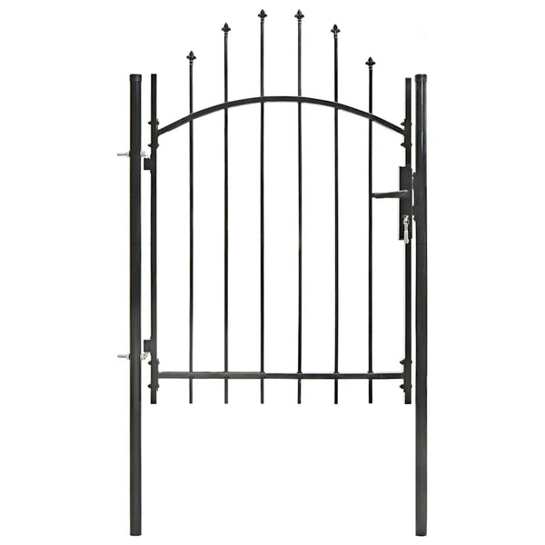Gartentor Woerden Stahl 1x1,25 m Schwarz