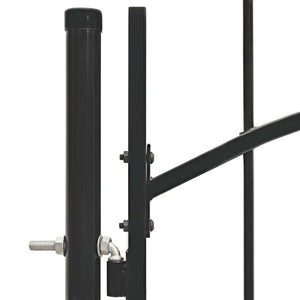 Gartentor Woerden Stahl 1x1,25 m Schwarz