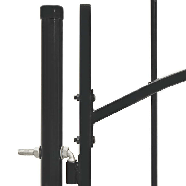 Gartentor Woerden Stahl 1x1,25 m Schwarz