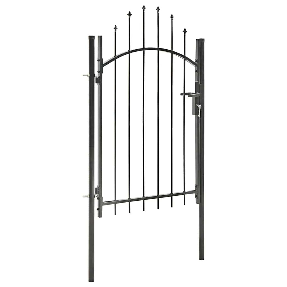 vidaXL Garden Gate Woerden Steel 1x1.5 m Black