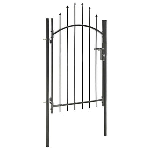 Gartentor Woerden Stahl 1x1,5 m Schwarz