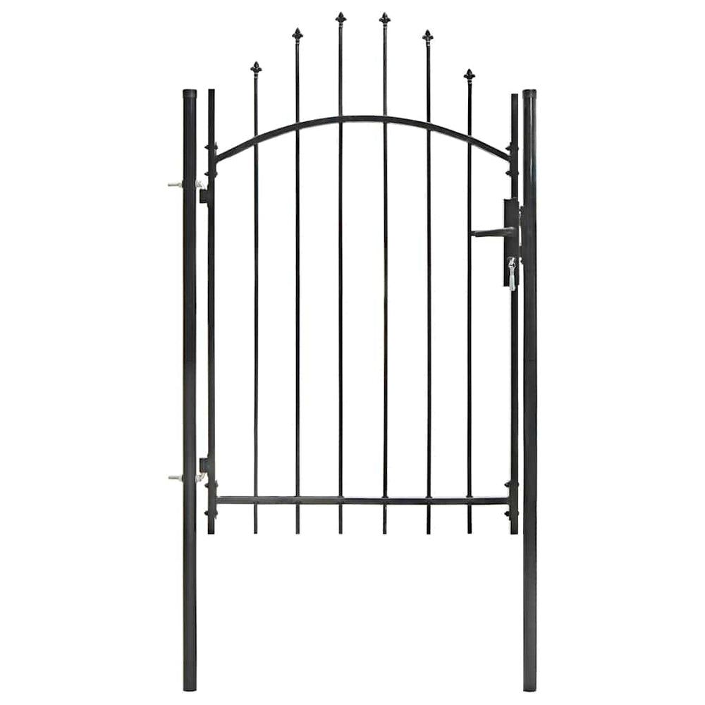 vidaXL Garden Gate Woerden Steel 1x1.5 m Black