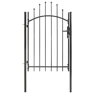 Gartentor Woerden Stahl 1x1,5 m Schwarz