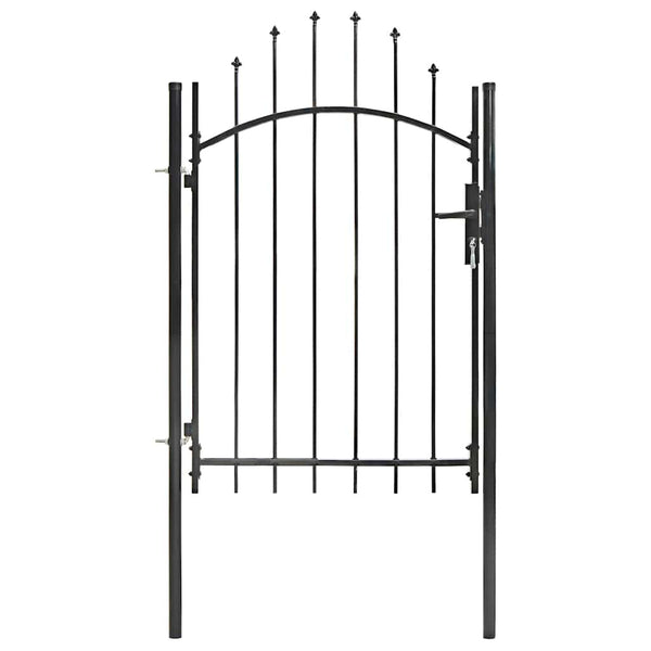 Gartentor Woerden Stahl 1x1,5 m Schwarz