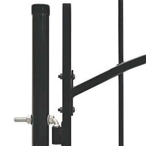Gartentor Woerden Stahl 1x1,5 m Schwarz