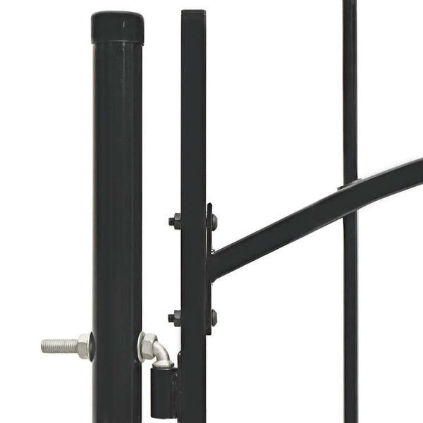 Gartentor Woerden Stahl 1x1,5 m Schwarz