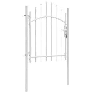 Gartentor Woerden Stahl 1x1,25 m Weiß