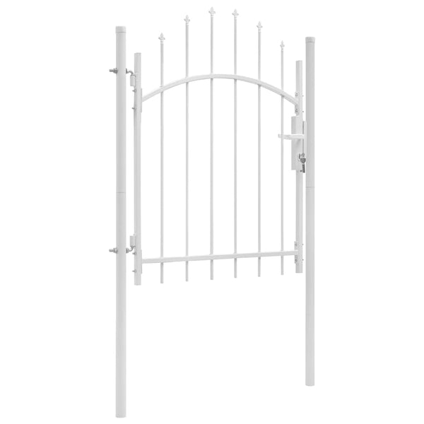 Gartentor Woerden Stahl 1x1,25 m Weiß