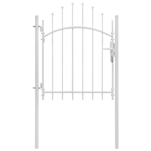Gartentor Woerden Stahl 1x1,25 m Weiß