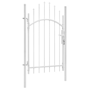 Gartentor Woerden Stahl 1x2,25 m Weiß