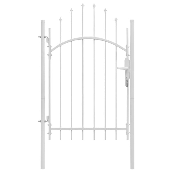 Gartentor Woerden Stahl 1x2,25 m Weiß