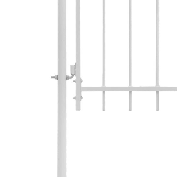 Gartentor Woerden Stahl 1x2,25 m Weiß