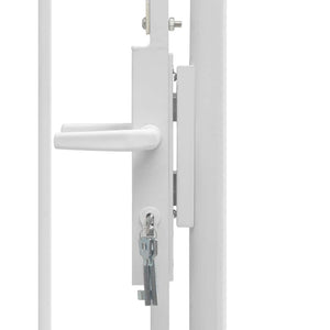 Gartentor Woerden Stahl 1x2,25 m Weiß