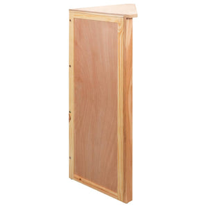vidaXL Étagère d'angle 59x36x100 cm en chêne massif
