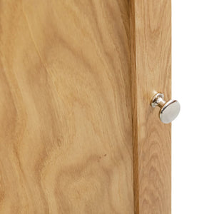 Eckschrank 59x36x180 cm Massivholz Eiche