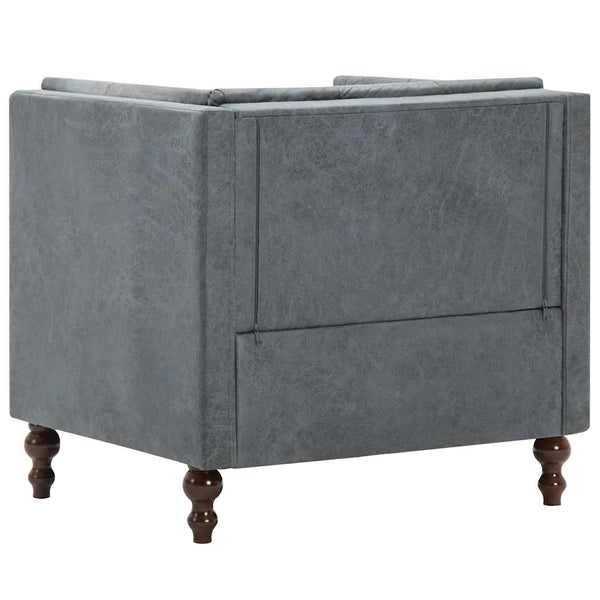 vidaXL Armchair Grey Fabric