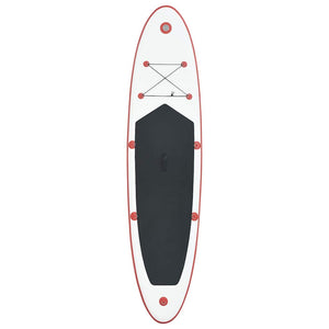 Aufblasbares Stand Up Paddle Board Set Rot/Weiß