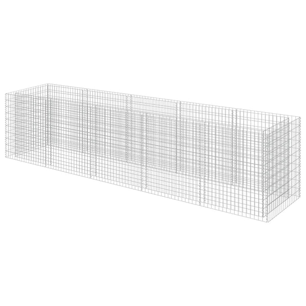 Gabionen-Hochbeet Verzinkter Stahl 450×90×100 cm