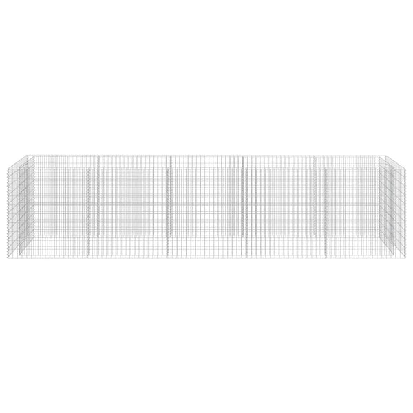Gabionen-Hochbeet Verzinkter Stahl 450×90×100 cm