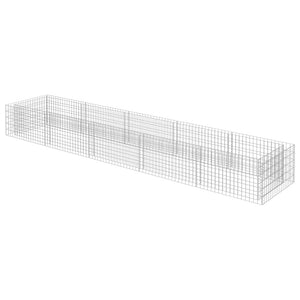 Gabionen-Hochbeet Verzinkter Stahl 450×90×50 cm