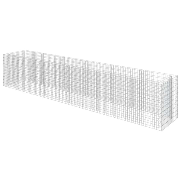 Gabionen-Hochbeet Verzinkter Stahl 540×90×100 cm