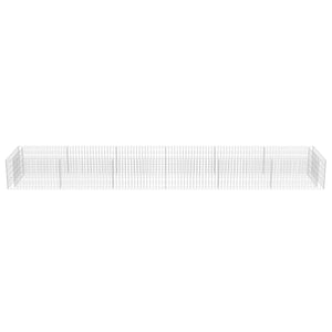 Gabionen-Hochbeet Verzinkter Stahl 540×90×50 cm