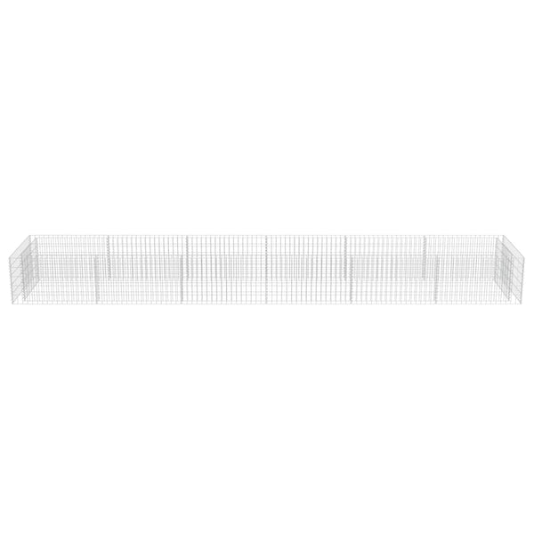 Gabionen-Hochbeet Verzinkter Stahl 540×90×50 cm