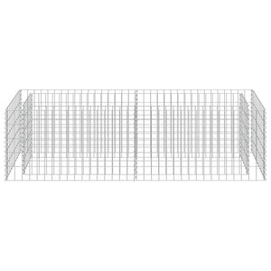 Gabionen-Hochbeet Verzinkter Stahl 180×50×50 cm
