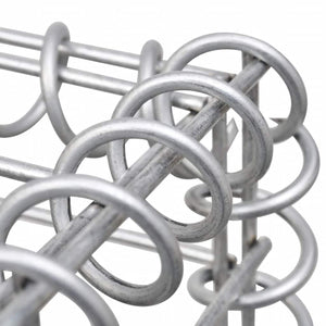 Gabionen-Hochbeet Verzinkter Stahl 180×50×50 cm
