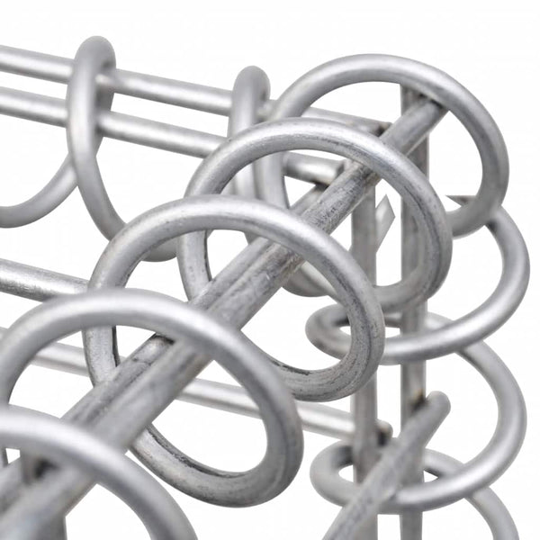 Gabionen-Hochbeet Verzinkter Stahl 180×50×50 cm