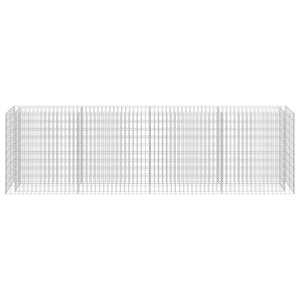 Gabionen-Hochbeet Verzinkter Stahl 360×50×100 cm