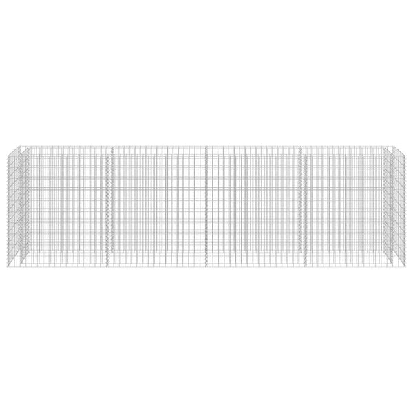 Gabionen-Hochbeet Verzinkter Stahl 360×50×100 cm